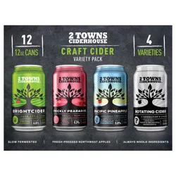 2 Towns Ciderhouse Variety Pack 12-12 Oz Cans
