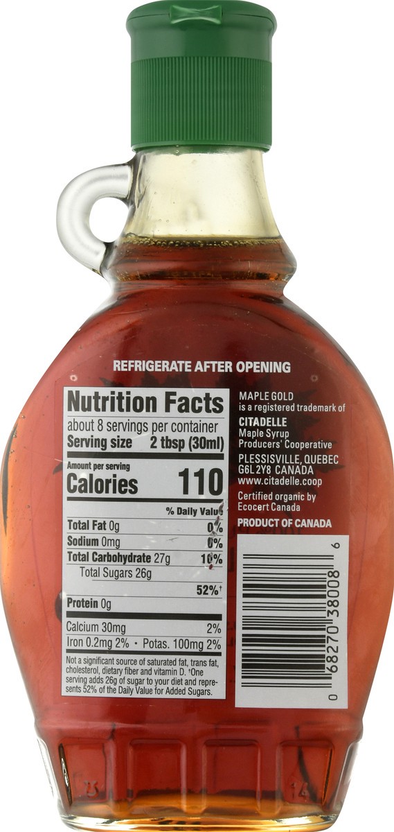 slide 9 of 13, Maple Gold Organic 100% Pure Maple Syrup 8 oz, 