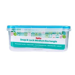 Hyvee 4.2 Cup Medium Rectangle Snap & Lock Container