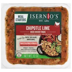 Isernio's Diced Chipotle Lime Chicken Thighs 12 oz