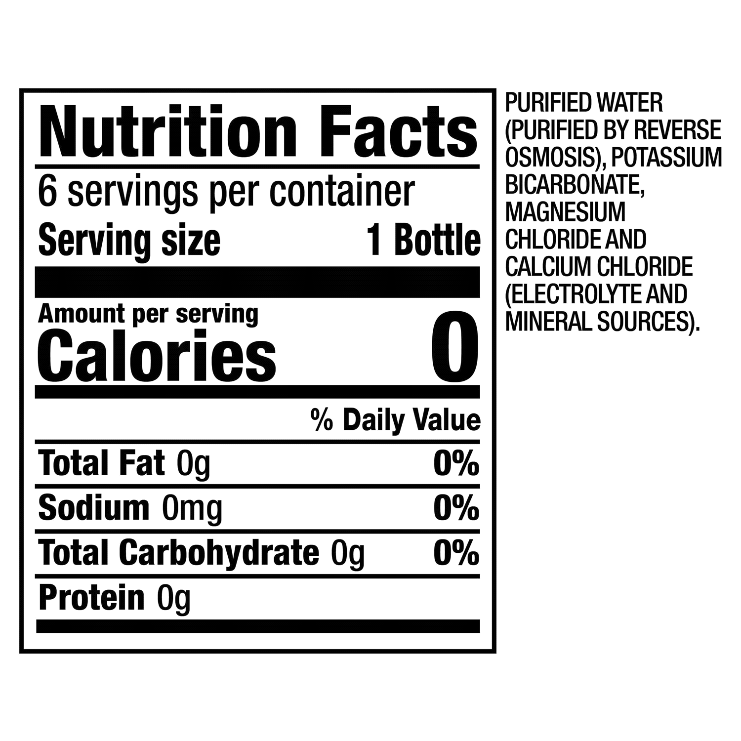 slide 2 of 5, Core Hydration 6 Pack Perfectly Balanced Water 6-16.9 fl oz Bottles, 6 ct; 16.9 oz