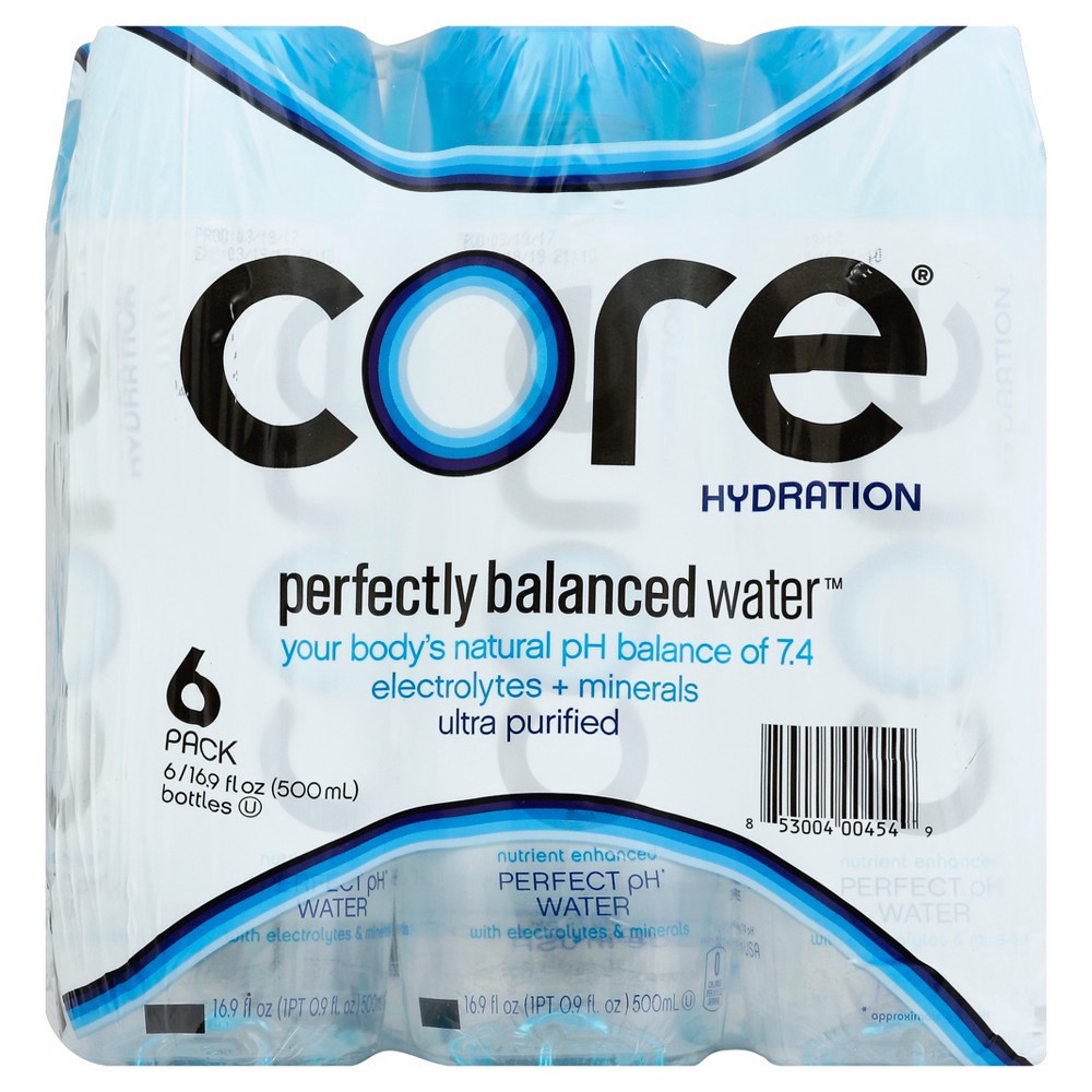 slide 3 of 3, Core Hydration Bottles, 6 ct; 16.9 fl oz