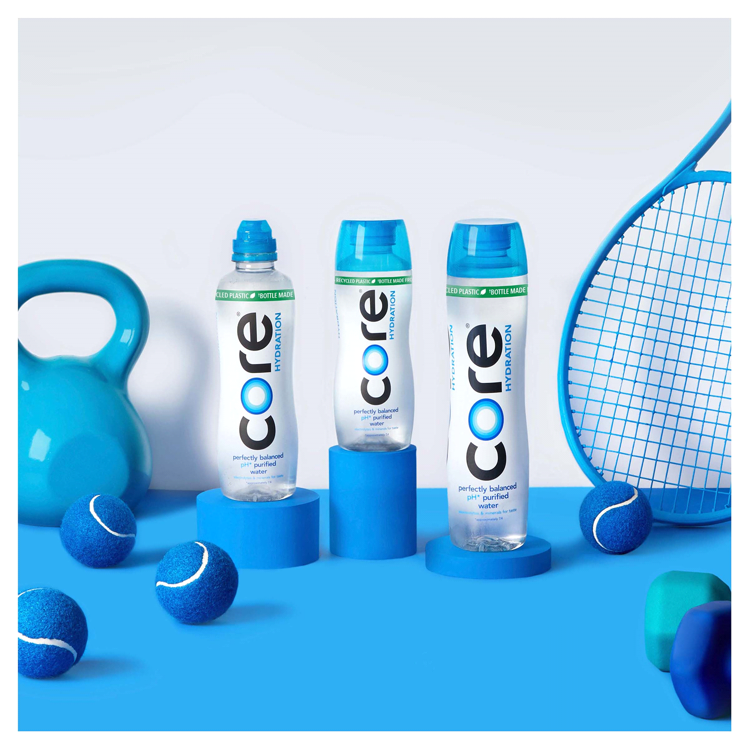 slide 3 of 5, Core Hydration 6 Pack Perfectly Balanced Water 6-16.9 fl oz Bottles, 6 ct; 16.9 oz