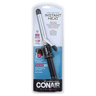 slide 1 of 1, Conair 3/4" Instant Heat Curling Iron, 3/4 in