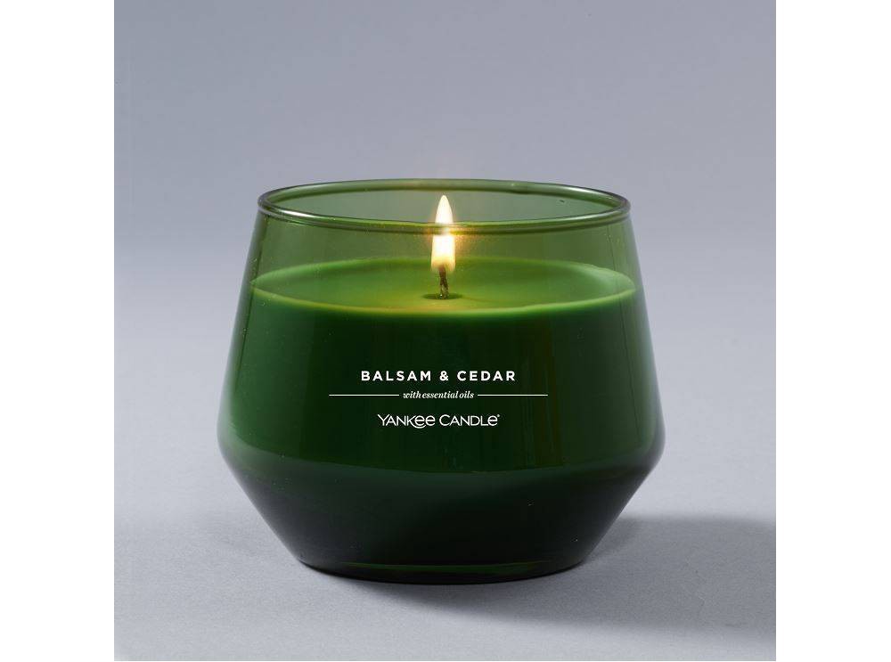 slide 3 of 5, 10oz Balsam & Cedar Studio Collection Glass Candle - Yankee Candle, 10 oz