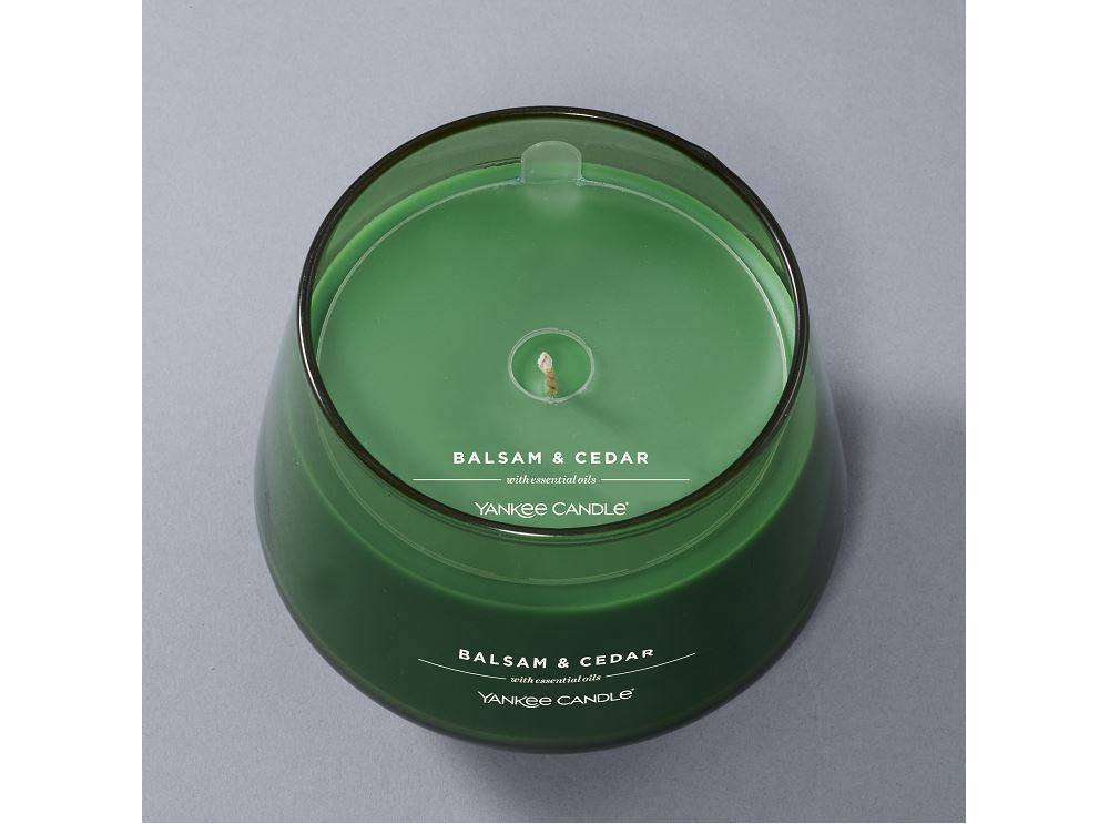 slide 4 of 5, 10oz Balsam & Cedar Studio Collection Glass Candle - Yankee Candle, 10 oz