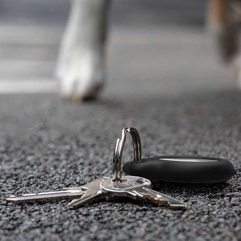 slide 4 of 5, Belkin Secure Holder with Key Ring for AirTag - 4pk Black, 4 ct