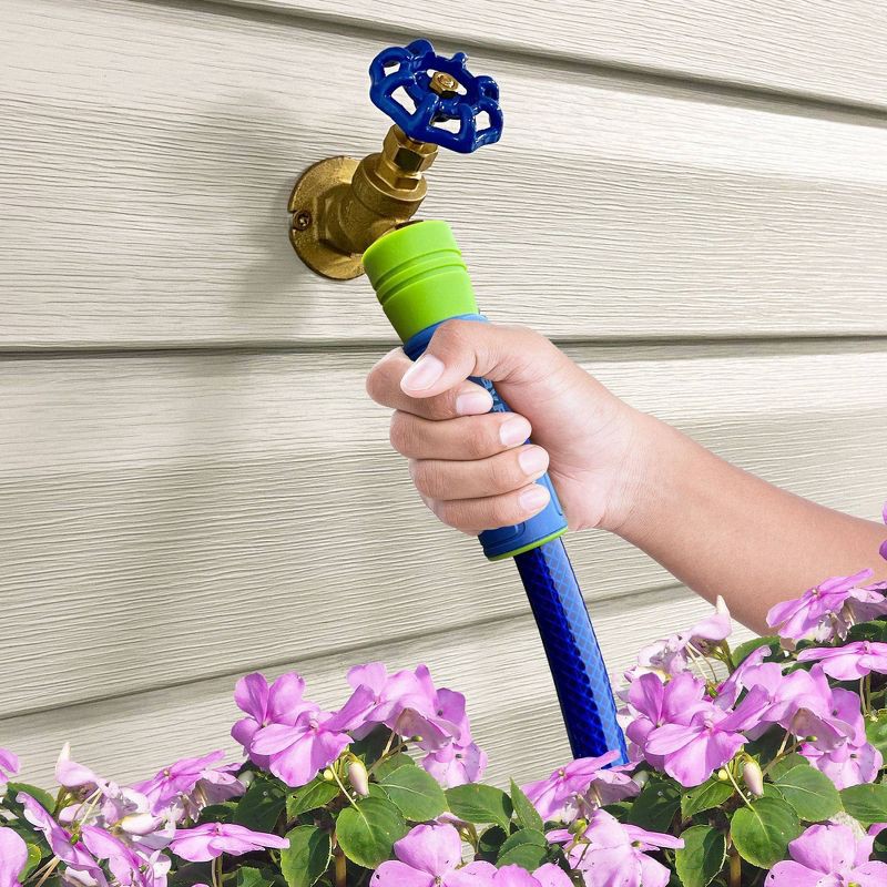 slide 2 of 7, Ray Padula InfiniFlo 100ft Silver Medium Duty Garden Hose: Leak-Resistant, PVC, Comfi-Grip, 100 ft