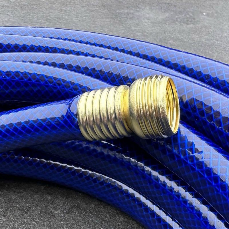 slide 3 of 7, Ray Padula InfiniFlo 100ft Silver Medium Duty Garden Hose: Leak-Resistant, PVC, Comfi-Grip, 100 ft
