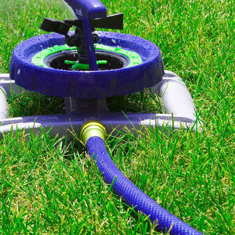 slide 5 of 7, Ray Padula InfiniFlo 100ft Silver Medium Duty Garden Hose: Leak-Resistant, PVC, Comfi-Grip, 100 ft