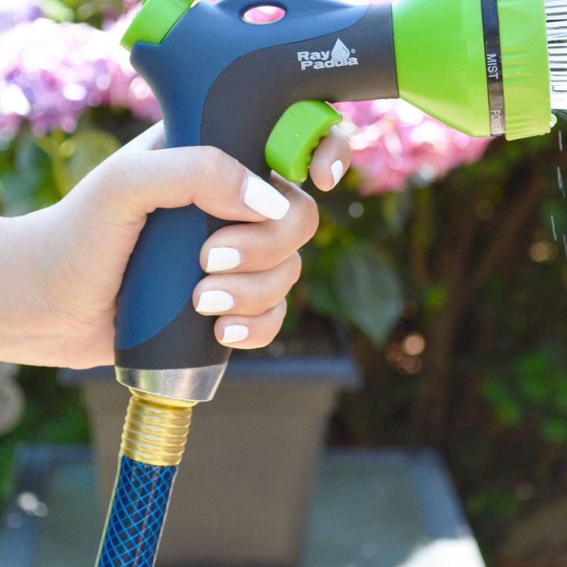 slide 6 of 7, Ray Padula InfiniFlo 100ft Silver Medium Duty Garden Hose: Leak-Resistant, PVC, Comfi-Grip, 100 ft