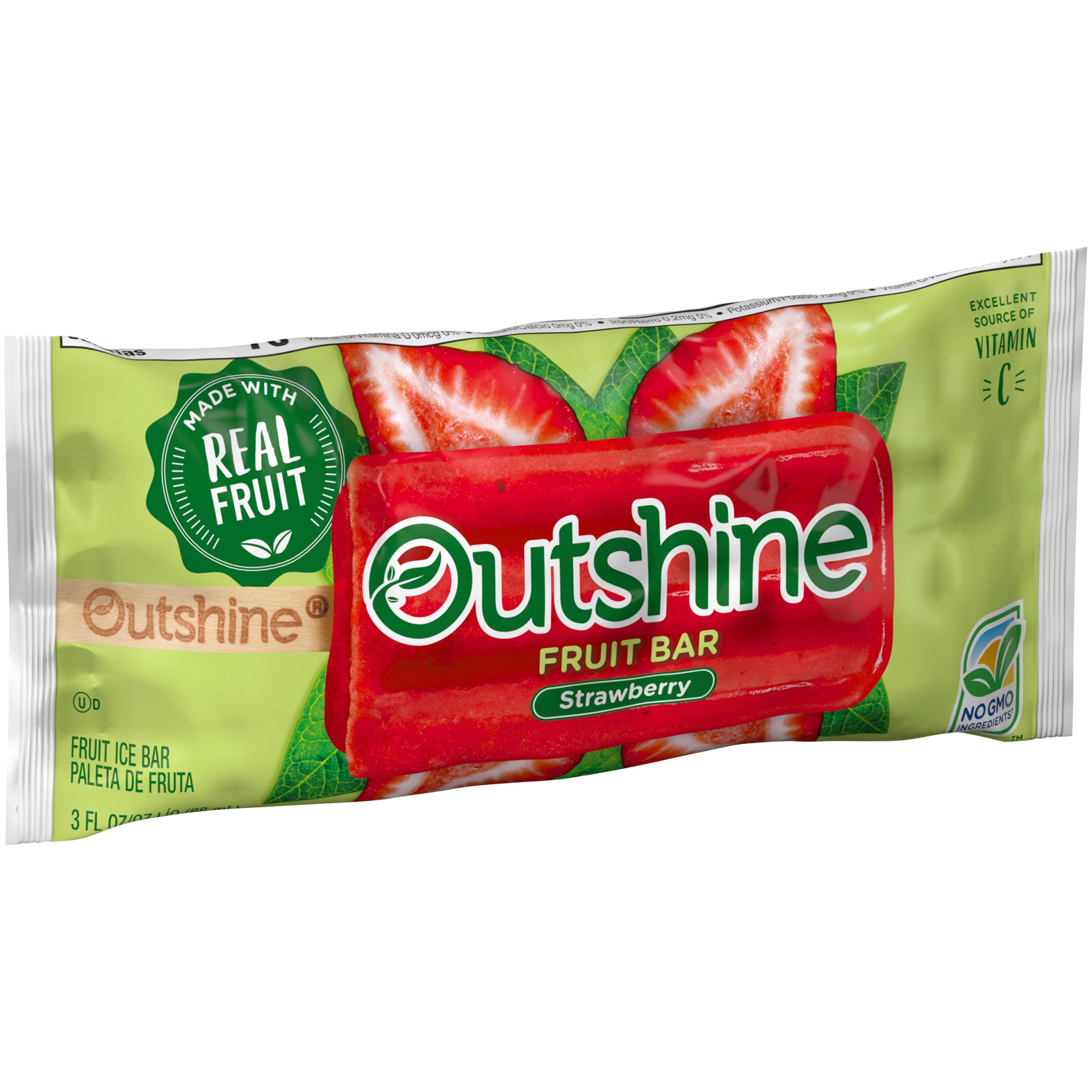 slide 4 of 7, Outshine Strawberry Fruit Bar, 3.5 fl oz