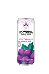 Doctor D's Organic Concord Grape Sparkling Probiotic Drink 12 fl oz