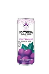 Doctor D's Organic Concord Grape Sparkling Probiotic Drink 12 fl oz
