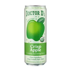 DR. DS Doctor D's Sparkling Probiotic Drink Crisp Apple, 12 Oz