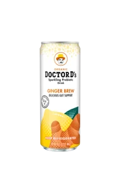 Doctor D's Sparkling Probiotic Drink Ginger Brew- 12 fl oz