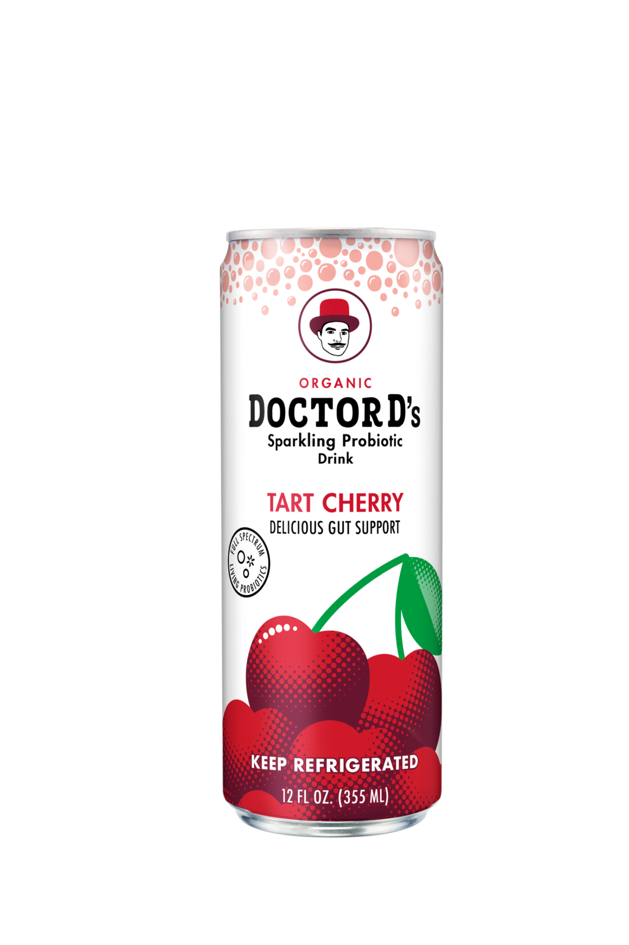 slide 1 of 2, Doctor D's Sparkling Probiotic Drink Tart Cherry- 12 oz, 12 oz