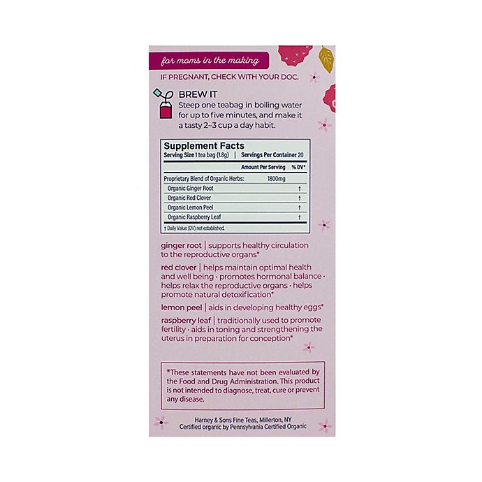 slide 2 of 4, Bundle Organics Raspberry Ginger Bump-Start Tea, 20 ct