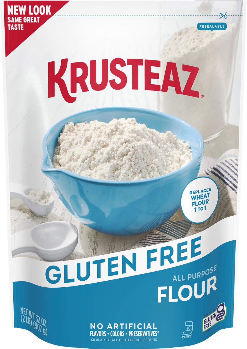 slide 3 of 6, Krusteaz Gluten Free All Purpose Flour, 32 oz