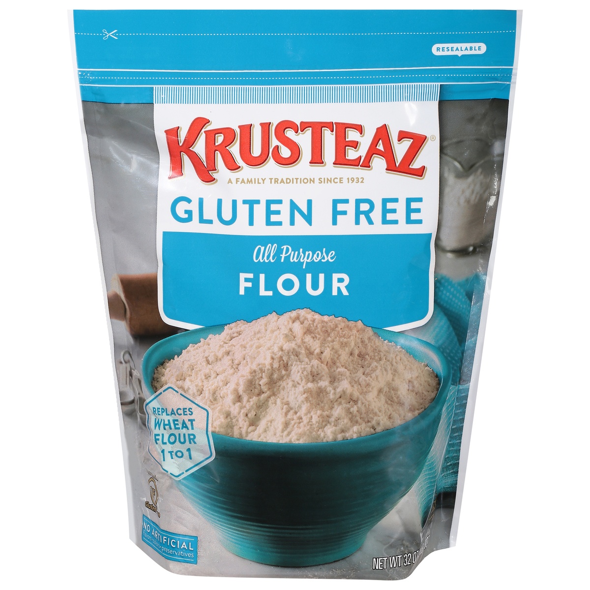 slide 1 of 1, Krusteaz Gluten Free All Purpose Flour, 2 lb