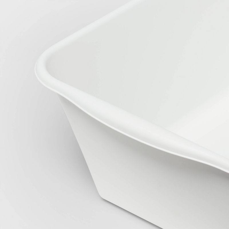 slide 3 of 3, 12qt Dishpan White - Brightroom™: Plastic Wash Basin, Kitchen Sink Dish Tub, Dishwasher-Safe, 12qt Capacity, 12 qt, 12 qt