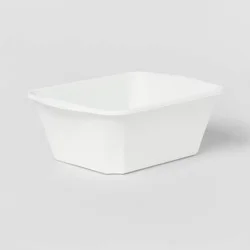 12qt Dishpan White - Brightroom™: Plastic Wash Basin, Kitchen Sink Dish Tub, Dishwasher-Safe, 12qt Capacity