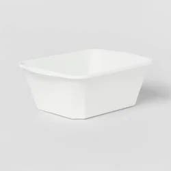 12qt Dishpan White - Brightroom™: Plastic Wash Basin, Kitchen Sink Dish Tub, Dishwasher-Safe, 12qt Capacity