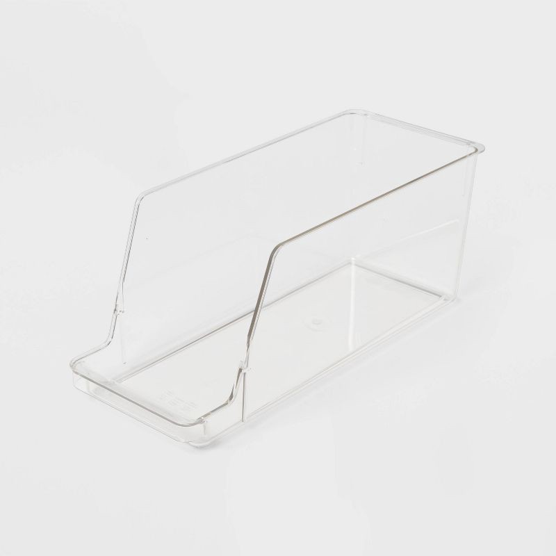 slide 1 of 3, Soda Fridge & Pantry Organizer Clear - Brightroom™: PETG Kitchen Storage, Refrigerator & Cabinet Bin, 1 ct