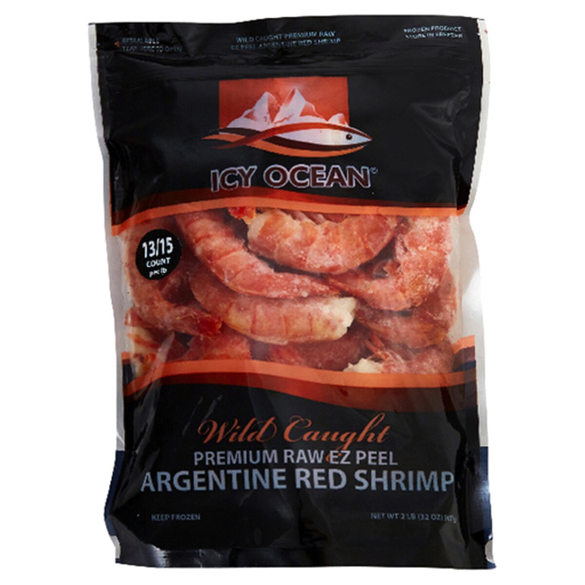 slide 1 of 1, WILD CAUGHT RAW EZ PEEL ARGENTINE RED SHRIMP. 13/15CT. 2LB, 13/15 ct, 2 lb