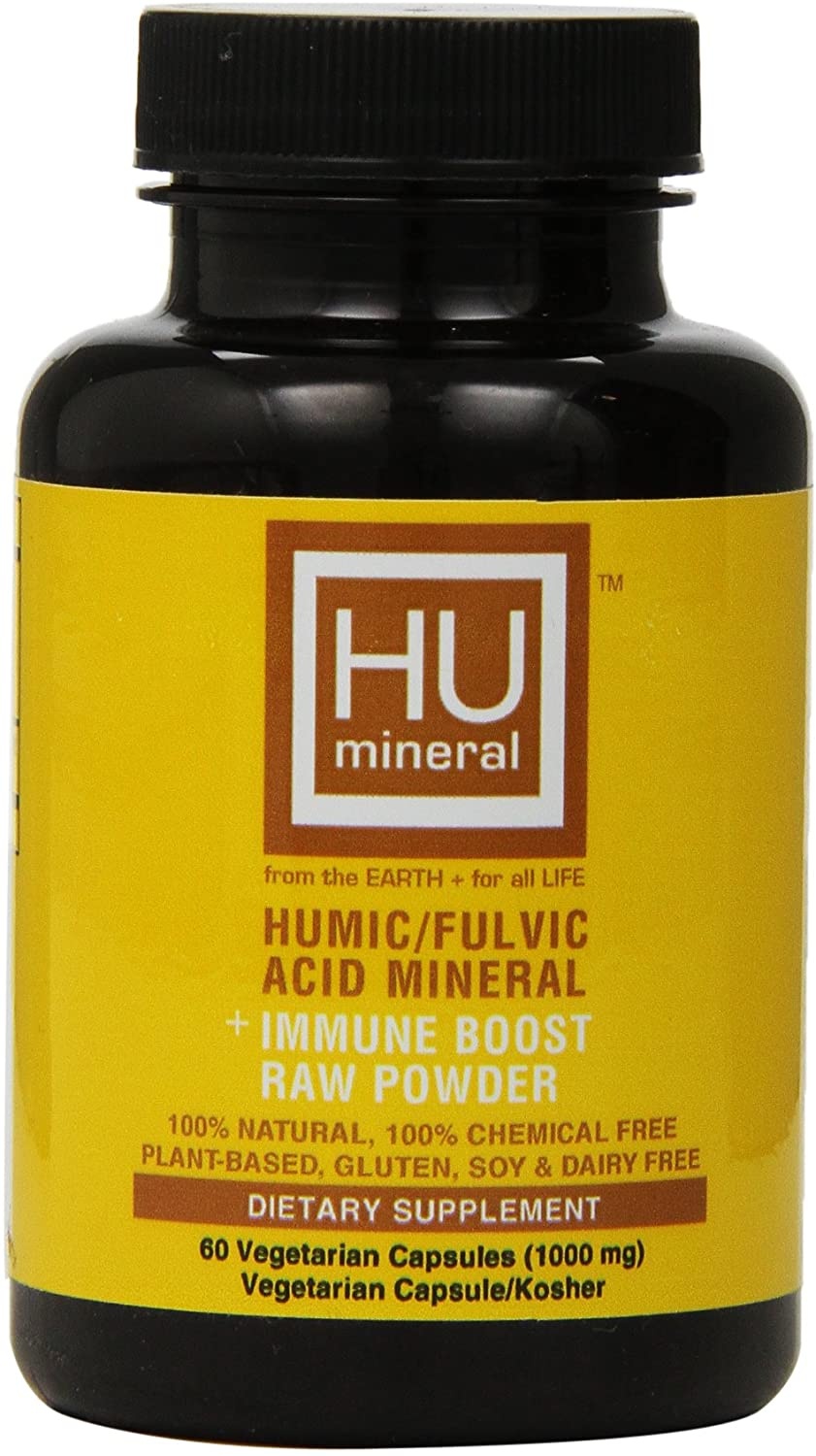 slide 1 of 1, HUmineral Humic/Fulvic Acid Mineral + Immune Boost Raw Powder, 60 ct