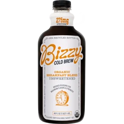 Bizzy Coffee Cold Brew, Organic, Breakfast Blend, Unsweetened