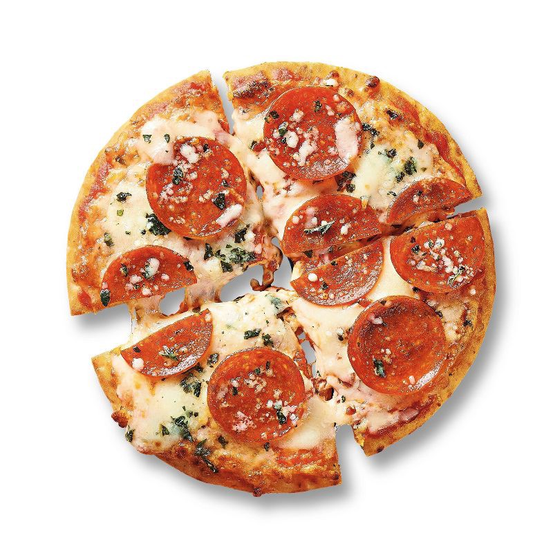 slide 2 of 3, Frozen Uncured Pepperoni Mini Pizza - 7.65oz - Good & Gather™, 7.65 oz