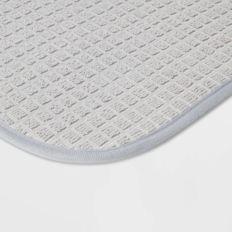 slide 3 of 3, 18"x 24" Drying Mat Light Gray - Brightroom™: Polyester Dish Mat for Kitchen, Machine Washable, 1 ct
