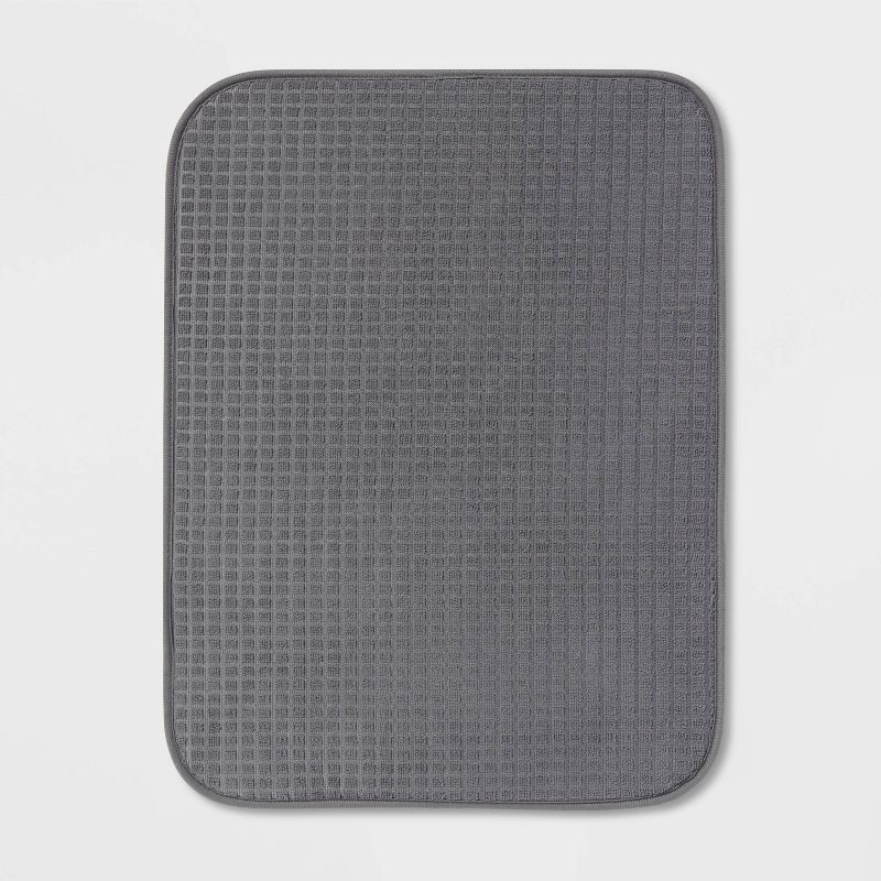 slide 1 of 3, 18"x 24" Drying Mat Dark Gray - Brightroom™, 1 ct