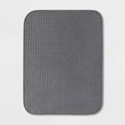 18"x 24" Drying Mat Dark Gray - Brightroom™: Polyester Dish Mat, Machine Washable