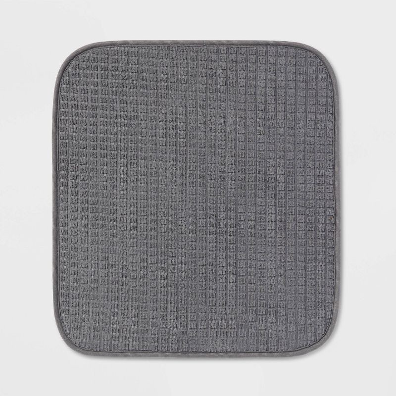 slide 1 of 3, 16"x 18" Drying Mat Dark Gray - Brightroom™, 1 ct