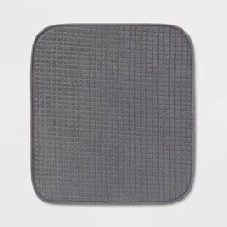 16"x 18" Drying Mat Dark Gray - Brightroom™: Polyester, Machine Washable, Dish Drying Mat