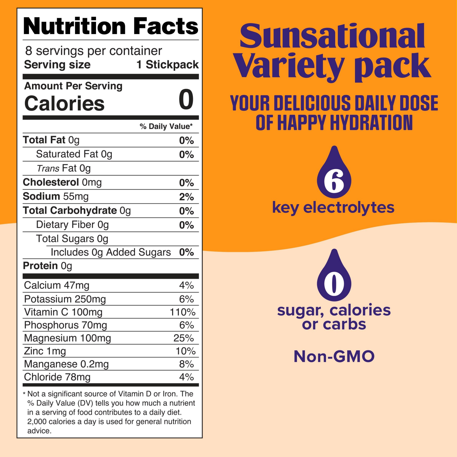 slide 2 of 4, Ultima Replenisher Daily Sunsational Variety Pack Electrolyte Drink Mix 8 Stickpacks, 8 ct