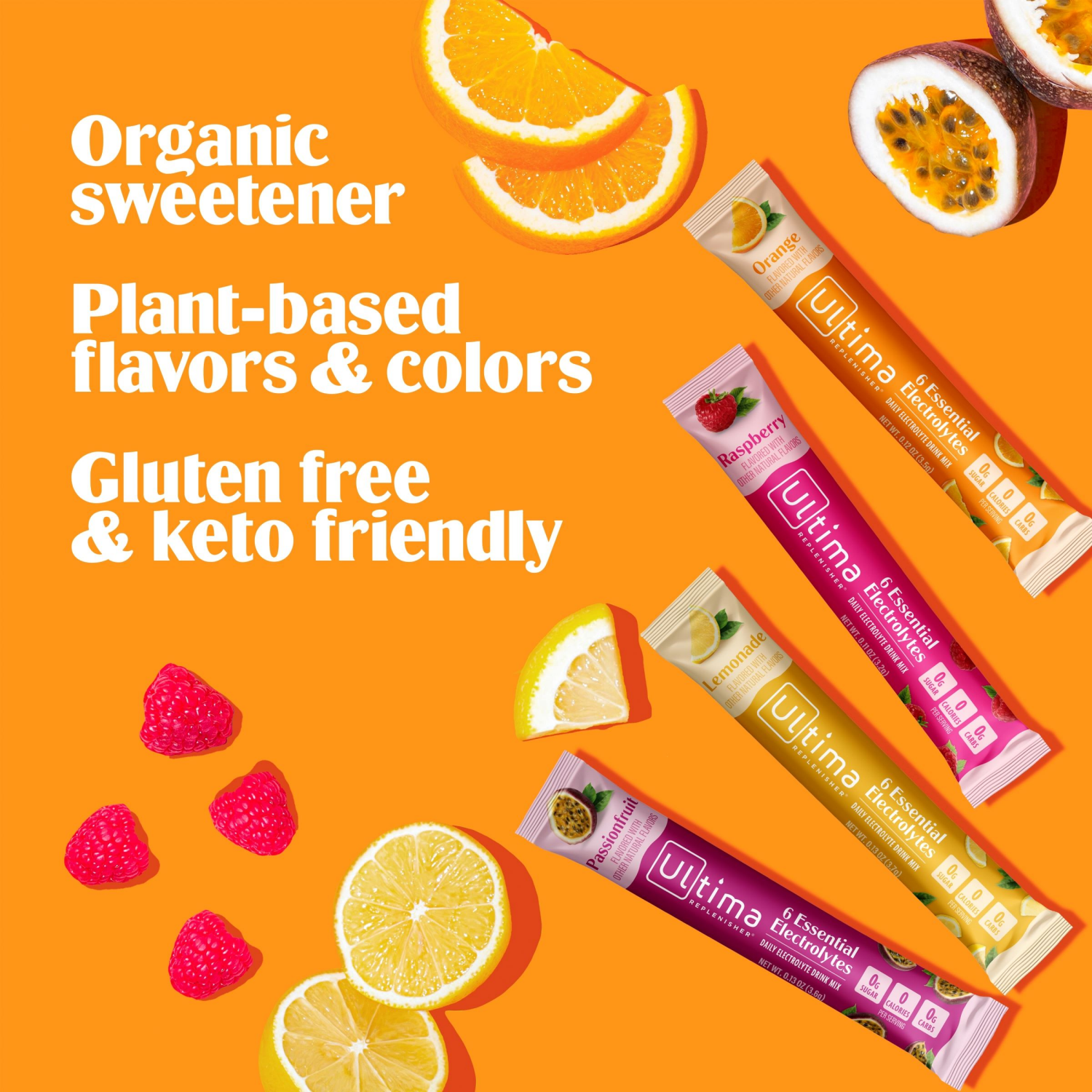 slide 3 of 4, Ultima Replenisher Daily Sunsational Variety Pack Electrolyte Drink Mix 8 Stickpacks, 8 ct