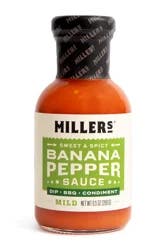 Miller's Mild Banana Pepper Sweet & Spicy Sauce 9.5 oz