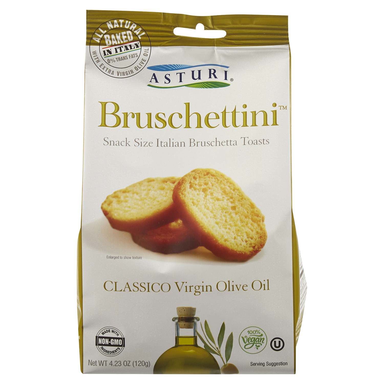 slide 1 of 2, Asturi Classico Olive Oil Bruschettini 4.23 oz, 4.23 oz
