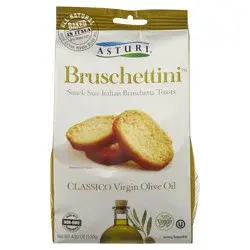 Asturi Bruschettini Classico Virgin Olive Oil Bruschetta Toast