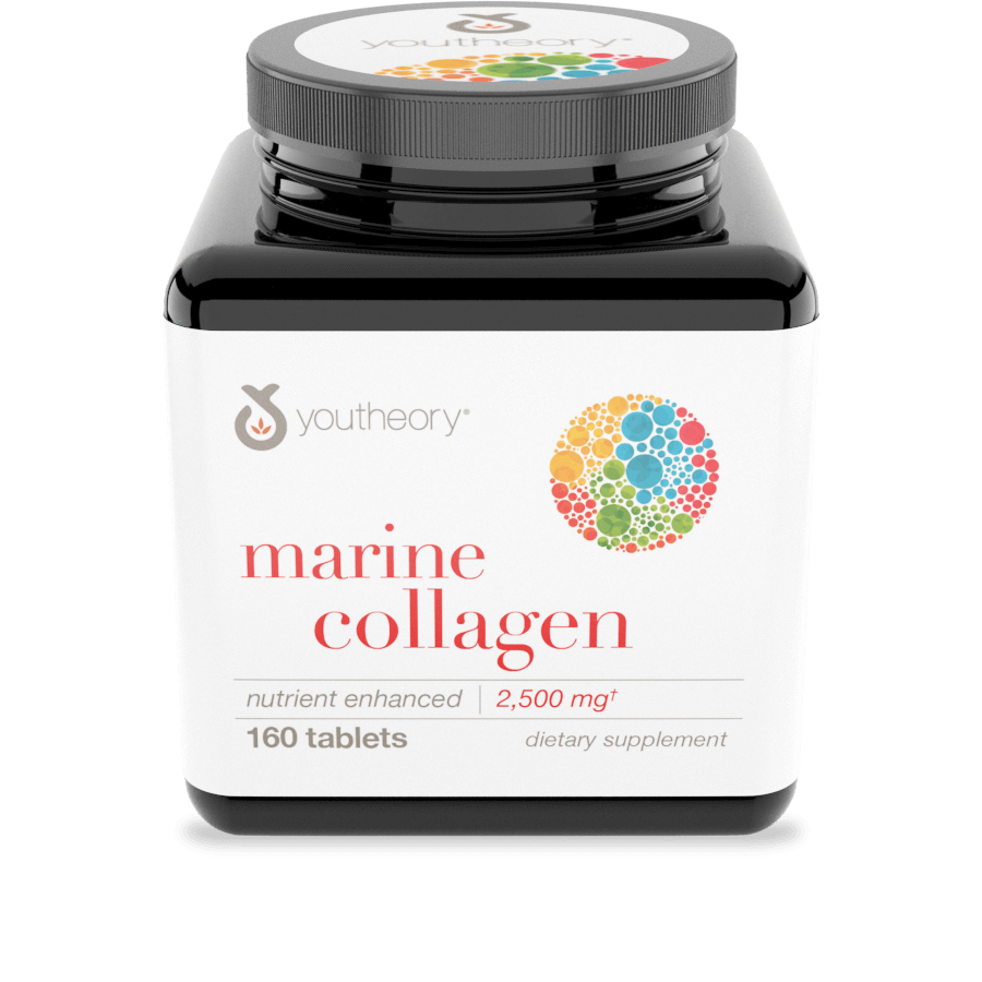 slide 1 of 1, youtheory Marine Collagen, 160 ct