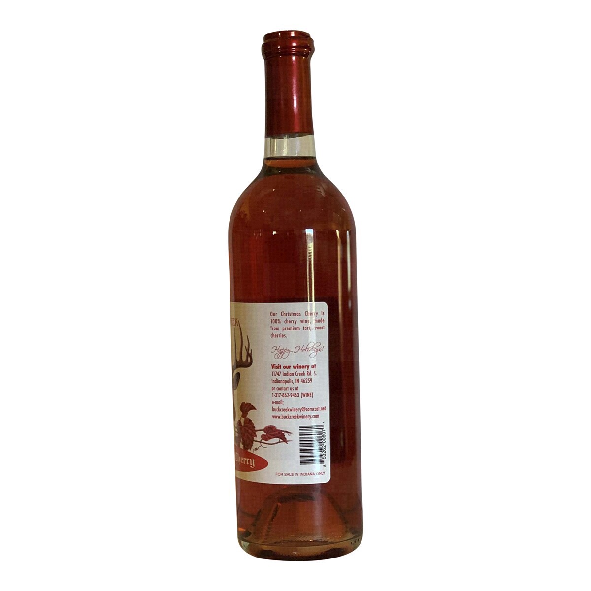 slide 5 of 5, OTHER-ALCOHOLIC BEVERAGES Buck Creek Christmas Cherry Wine, 750 ml