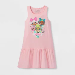 L.O.L. Surprise! Girls' LOL Surprise A-Line Tank Top Dress - Pink S