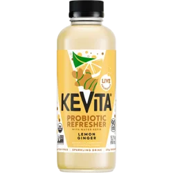 Kevita Organic Sparkling Probiotic Drink, Lemon Ginger, 15.2 Fl Oz