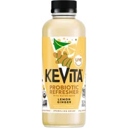 Kevita Organic Sparkling Probiotic Drink, Lemon Ginger, 15.2 Fl Oz