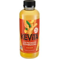 Kevita Organic Master Brew Kombucha Ginger, 15.2 Fl Oz