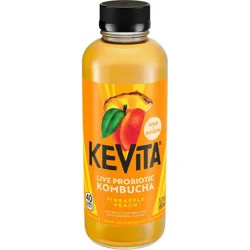 Kevita Master Brew Organic Pineapple Peach Kombucha, 15.2 Oz