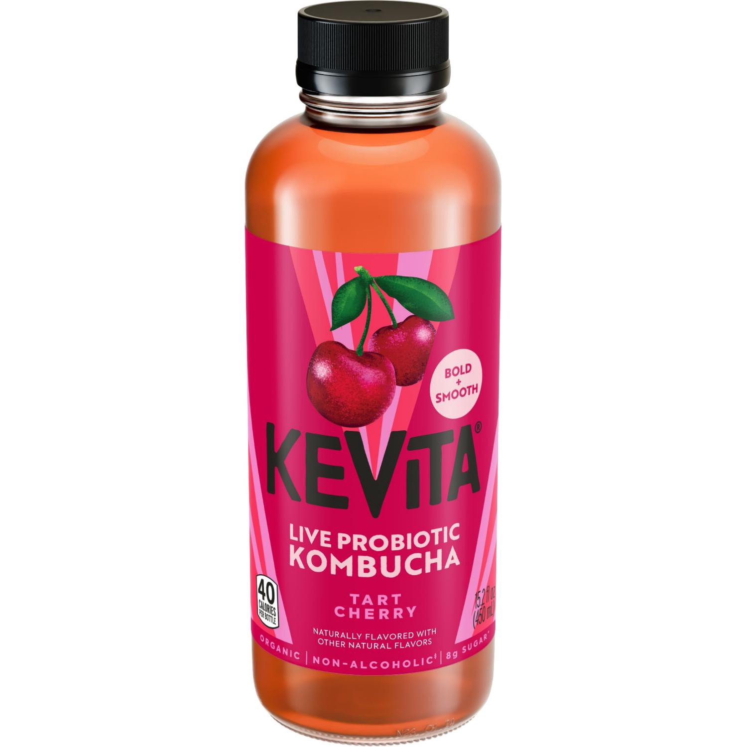 slide 1 of 2, Kevita Master Brew, Tart Cherry, 15.2 Fl Oz, 15.2 fl oz